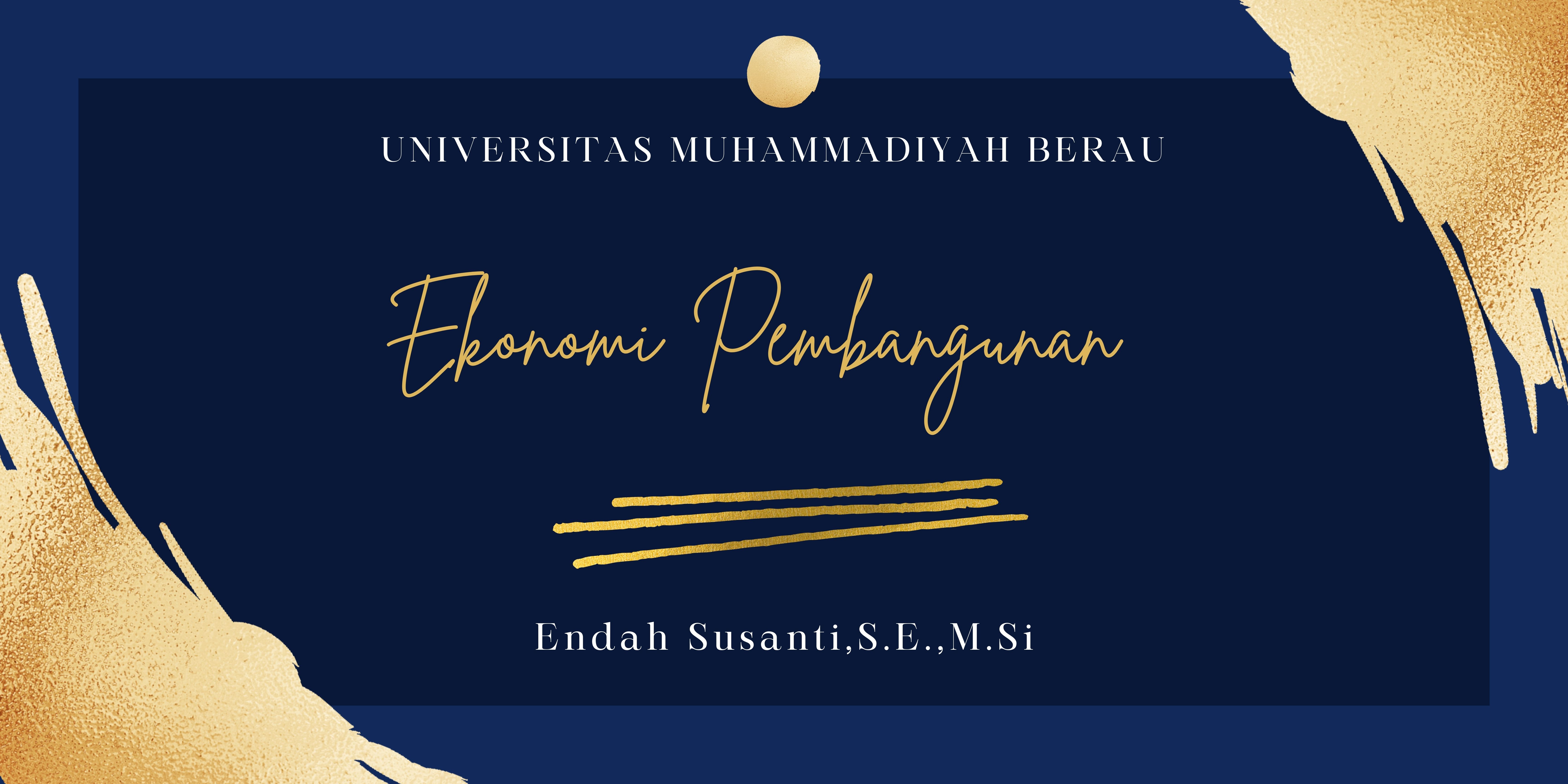 EKONOMI PEMBANGUNAN